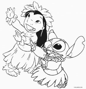 Free printable overjoyed lilo and stitch coloring page for kids to download, lilo & stitch coloring pages. Printable Lilo and Stitch Coloring Pages For Kids | Cool2bKids