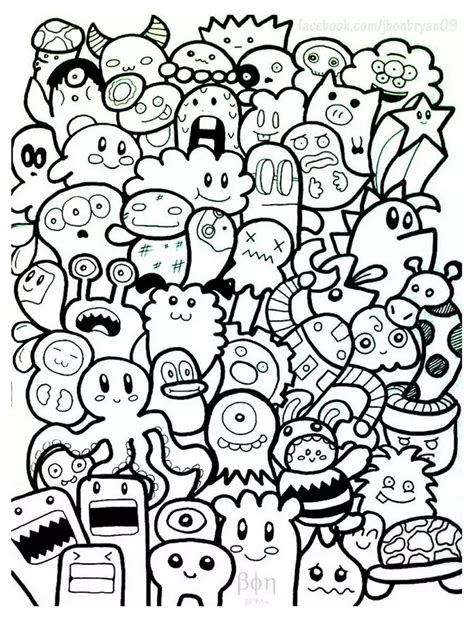Doodle art doodling 7 - Doodle Art / Doodling Adult Coloring Pages