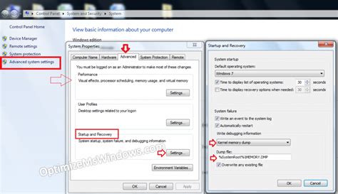 How To Manage Dump Files In Windows 7 Optimize Ms Windows