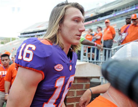 No, we're talking about the hair belonging to clemson's freshman quarterback trevor lawrence. Trevor Lawrence has the most punchable face in college ...