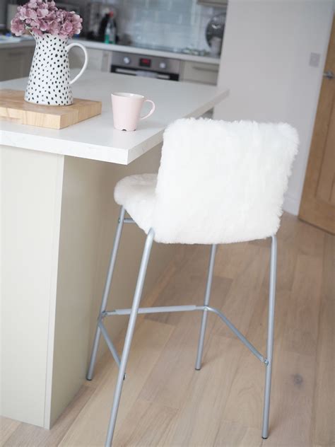 Diy Faux Fur Bar Stool Tutorial Ikea Hack Bang On Style Bar Stool