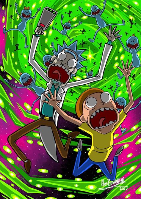Rick And Morty By Glenbw Rick And Morty Poster Iphone Wallpaper Rick