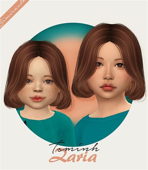 Tsminh Zaria Hair For Kids And Toddlers At Simiracle Sims 4 Updates
