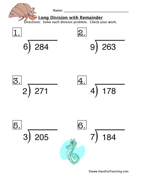 Grade 7 math the number b. free printable long division worksheets 5th grade ...