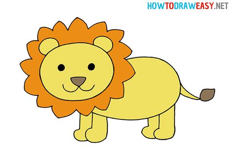 How To Draw A Lion Printable Step By Step Instruction