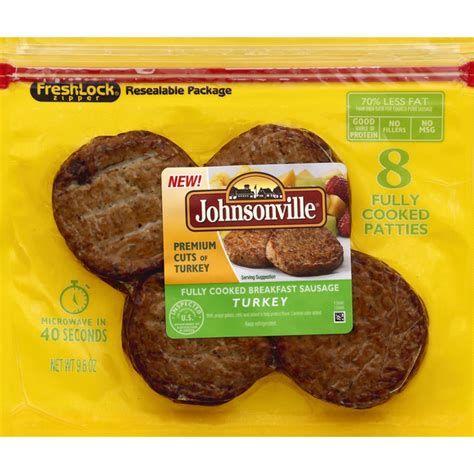 Johnsonville Turkey Breakfast Sausage Fully Cooked Original Recipe