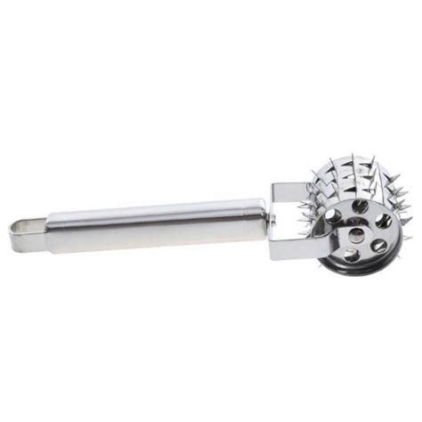 Long Handle Rolling Meat Tenderizer With 304 Stainless Steel Roller And