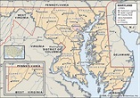 State and County Maps of Maryland