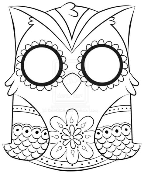 Easy owl coloring pages for kids and detailed and complex owl coloring pages for adults. Girl Owl Coloring Pages - Coloring Home