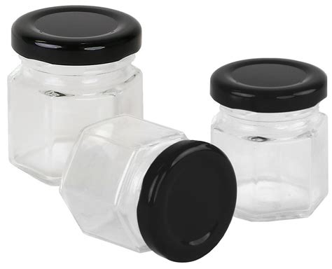 Glass Honey Jar And Lid Carton Of 120 Pcs 60gm Hexagonal