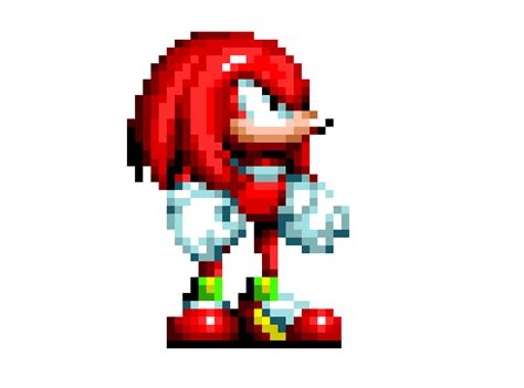 Sonic Mania Knuckles Sprite Hd Png Download Kindpng Images