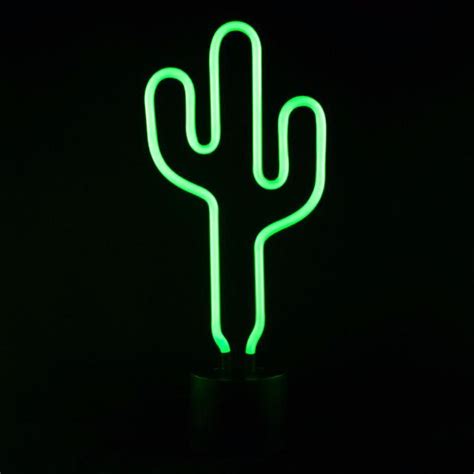 Neon Cactus Desk Lamp Silvia Trevisani