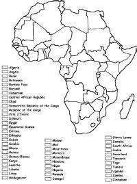 Data visualization on africa map. Geography for Kids: African countries and the continent of ...