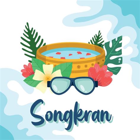songkran poster vector art icons and graphics for free download