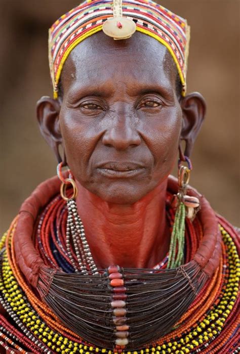 Portrait Of An Old Samburu Woman In Ngurunit Ndoto Mountains Northern