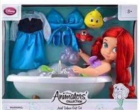 ariel animator coffret blue dress disney animators collection doll disney animators