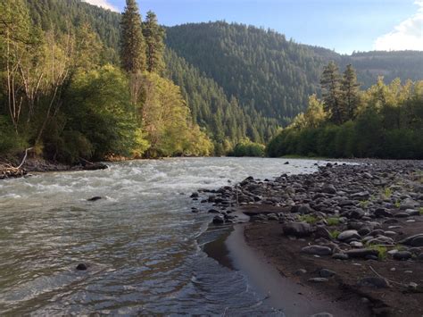 A river is a natural waterway that conveys water derived from precipitation from higher ground to lower levels. Klickitat River - Native Fish Society