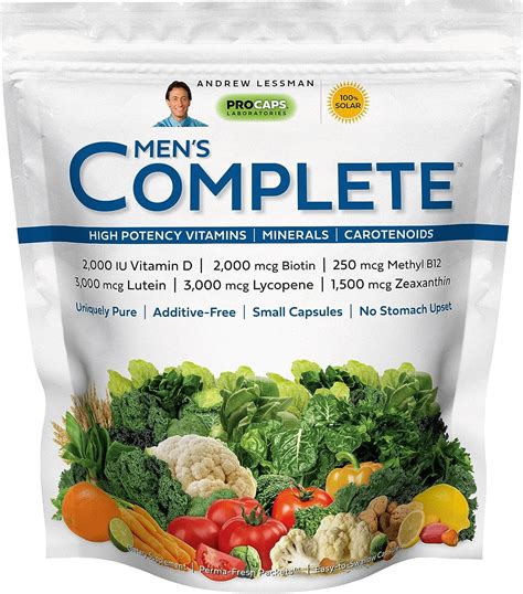 ANDREW LESSMAN Men's Complete Multivitamin Review: Purity, Potency, and