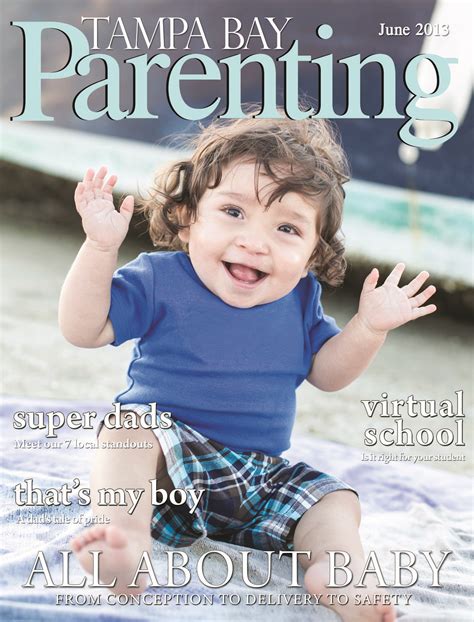 Tampa Bay Parenting Magazine June 2013 Cover Photograph By Pezz Photo