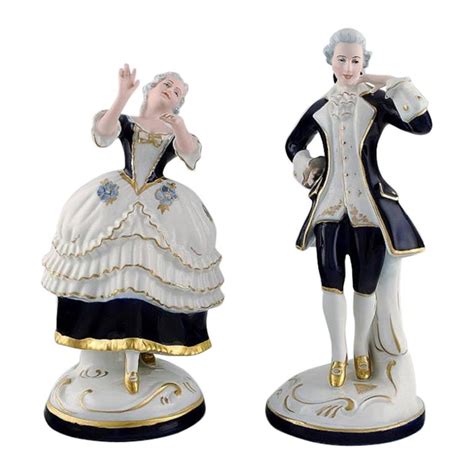 Rococo Woman Porcelain Figurine 40s Art And Collectibles Sculpture