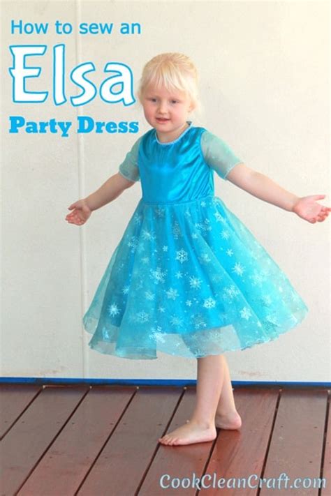 Elsa Party Dress Cook Clean Craft