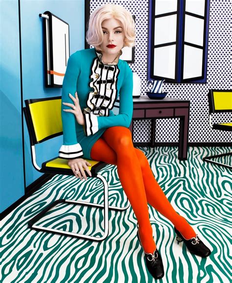 Jessica Stam Transforms Into Pop Art For Harpers Bazaar Fashion Gone