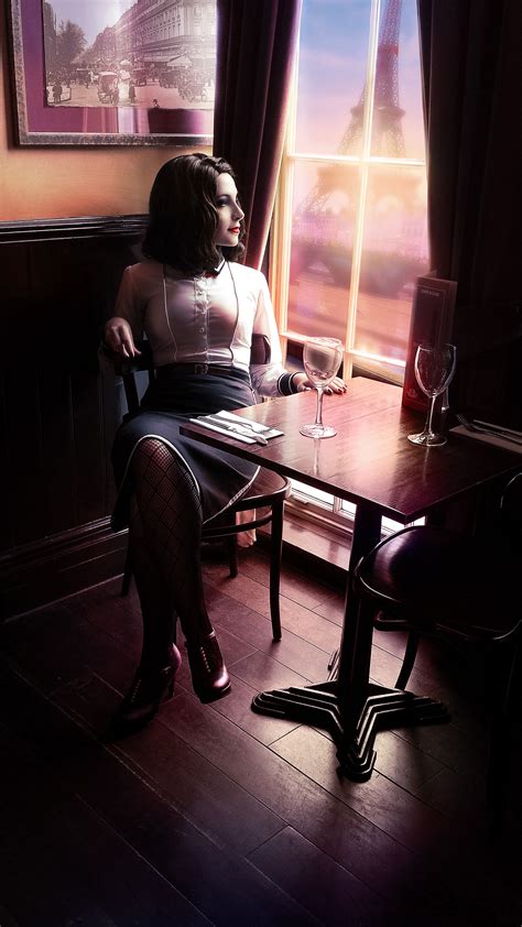 Wallpaper Black Cosplay Sitting Photography Bioshock Infinite Burial At Sea Elizabeth