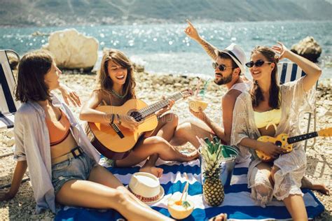Beach Party Summer Time Stock Image Image Of Celebration 168653791