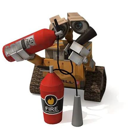 Wall E Fire Extinguisher Paper Model Sexiz Pix