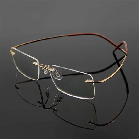 Mens Flexible Optical Eyeglass Frame Eyewear Glasses β Titanium