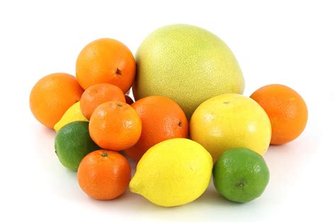 Citrus Fruit Free Stock Photo A Pile Of Citrus Fruit Isolated On A