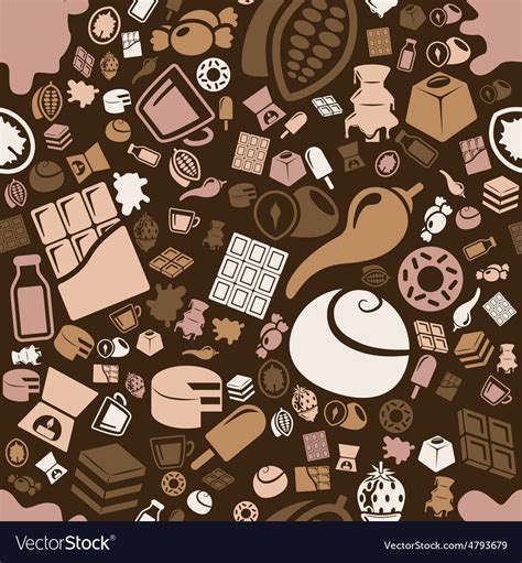 Chocolate Seamless Pattern Download A Free Preview Or High Quality Adobe Illustrator Ai Eps