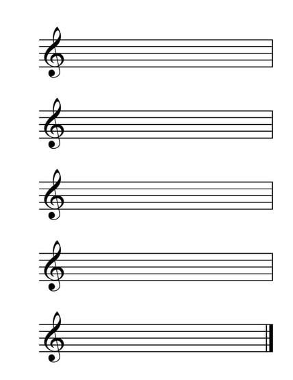 Staff size doesn't just affect the the size of staff paper can vary greatly depending on one's purposes. Free Staff Paper | Violin sheet music, Music theory worksheets, Sheet music