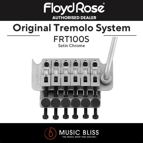 Floyd Rose Frt100s Original Tremolo System Satin Chrome With Floyd