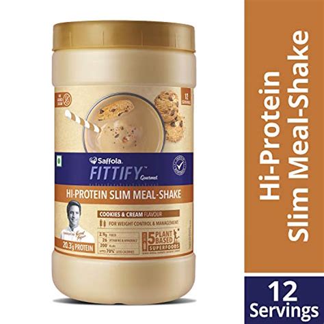 saffola fittify gourmet hi protein slim meal shake 420gm price in india specifications