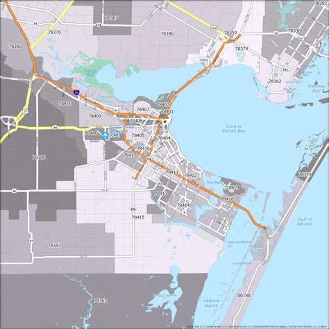 Corpus Christi Zip Code Map Gis Geography