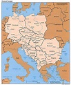 Political map of Central Europe – 1996. Central Europe ...