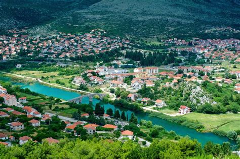 La Vista De La Ciudad De Trebinje En Bosnia Y Herzegovina Imagen De