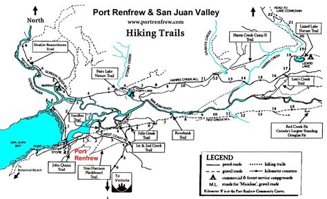 Vancouver Hiking Trails Map Vancouver Island Hiking Trails Map