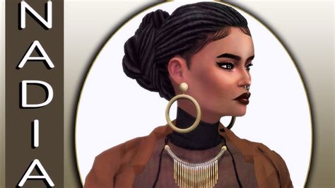 The Sims 4 Cas Nadia Black Model Full Cc List Youtube