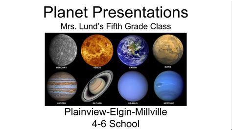 Fifth Grade Planet Project Mrs Lunds Class Mercury Youtube