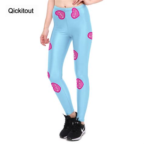 qickitout leggings fitness women s rose love letters fuck it legging sexy fashion stretch