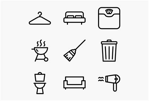 Household Collection Doing Chores Cartoon Images Black And White Hd