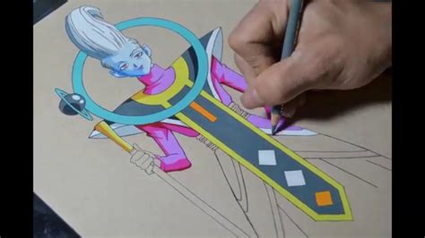 Drawing pencil dragon ball z drawings in pencil. Drawing Whis from Dragon Ball Super - With Color Pencils ...
