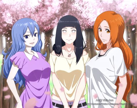 orihime inoue and hyuuga hinata ttrop naruto bleach hentai fap album my xxx hot girl