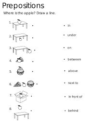 Image result for exercises with prepositions in on under | English ...