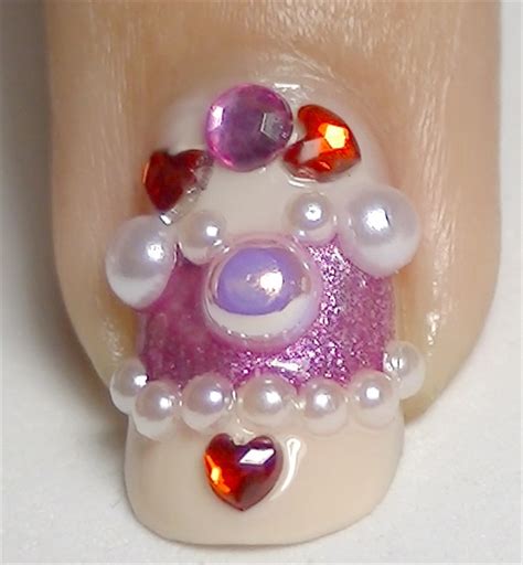 Bejeweled Lover 3d Nail Art Nail Art Gallery Step By Step Tutorial Photos