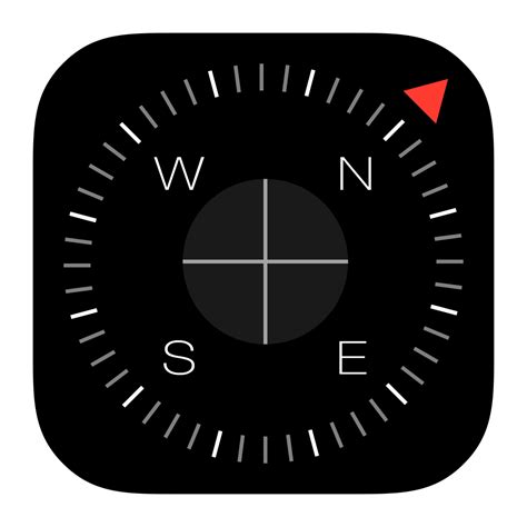 Find compass directions, see your latitude, longitude, and • check your elevation above sea level on iphone 6 (or later) models. Compass Icon | Compass icon, App logo, Apple ios