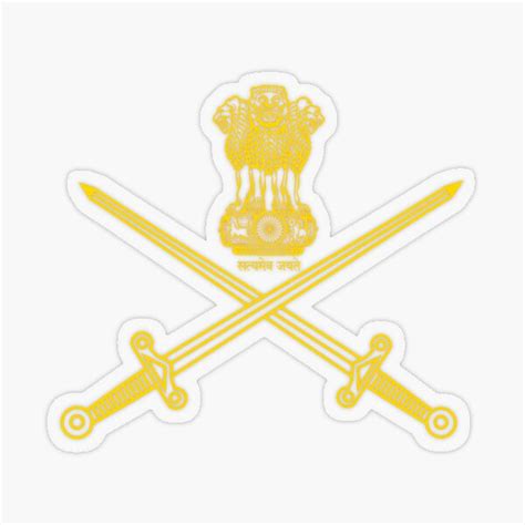 India Indian Army Crest Sticker For Sale By Enigmaticone Redbubble