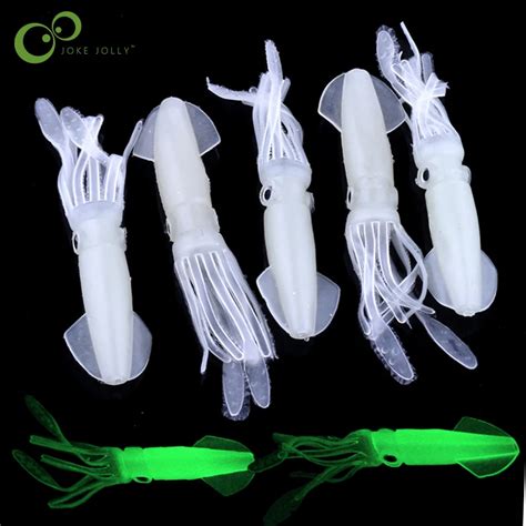 Pcs Cm G Luminous Squid Soft Silicone Fishing Lure Isca Minnow